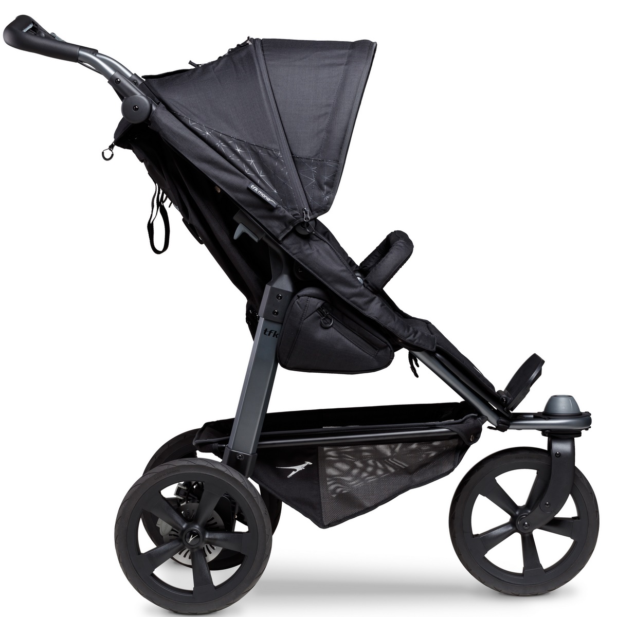 TFK Mono Sportkinderwagen mit Luftkammer Radset- Schwarz