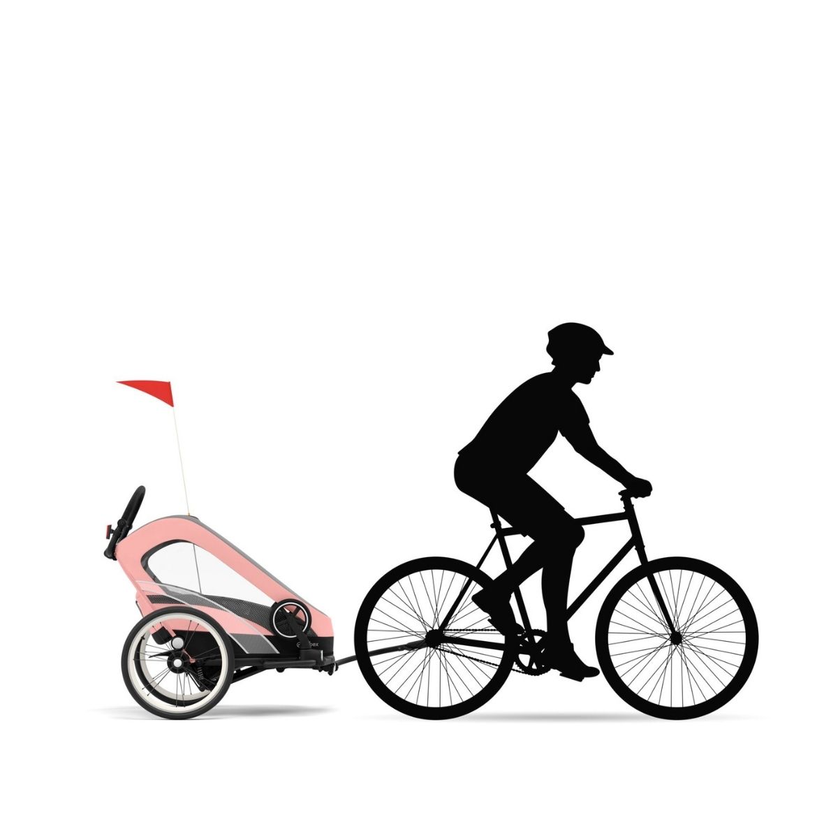 Cybex-Zeno-Bike-Fahrradanh-nger-Silver-Pink-3