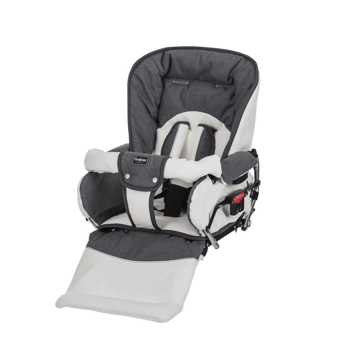 Emmaljunga Duo Mondial De Luxe Kombikinderwagen Lounge Grey Sitz