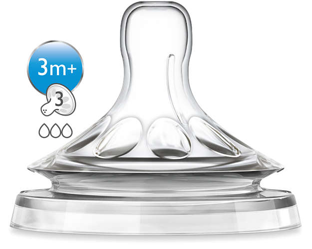 Philips Avent Naturnah Sauger 3m+ (mittlerer Nahrungsfluss, 2er Pack)