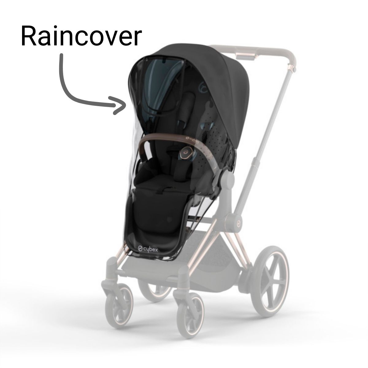 Cybex-e-Priam-Regenverdeck Cybex e-Priam 4 Kinderwagen Regenverdeck