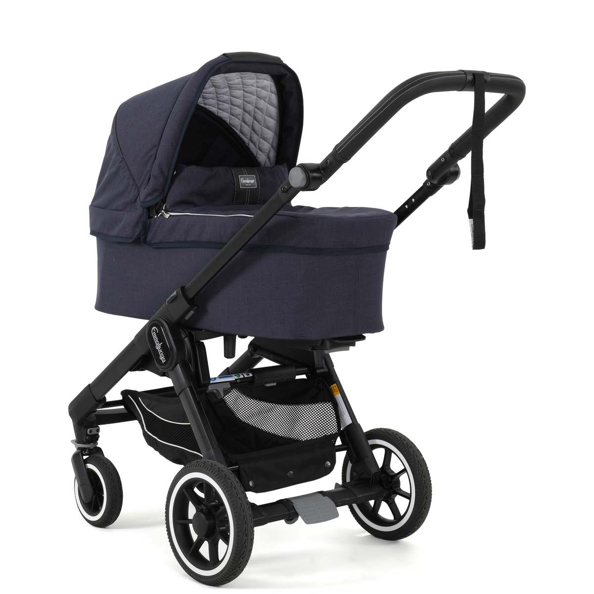 Emmaljunga NXT60 mit Flat Sitz Lounge Navy, Black Gestell