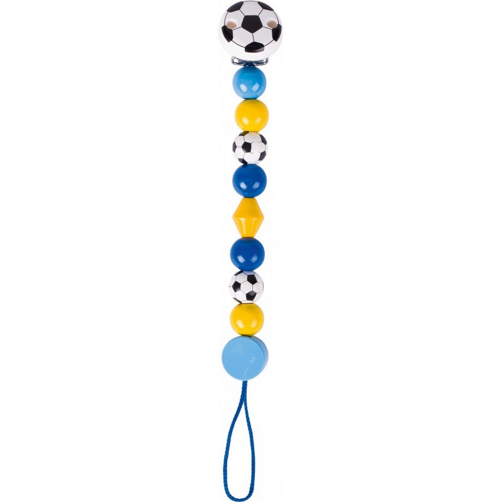 GoKi Schnullerkette Fußball, blau