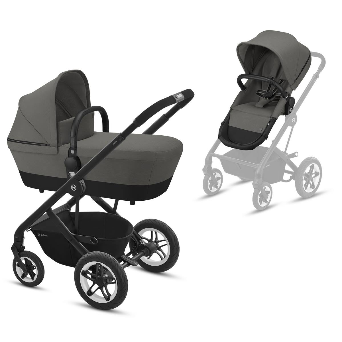 Cybex Talos S 2in1 BLK Kombikinderwagen- Soho Grey