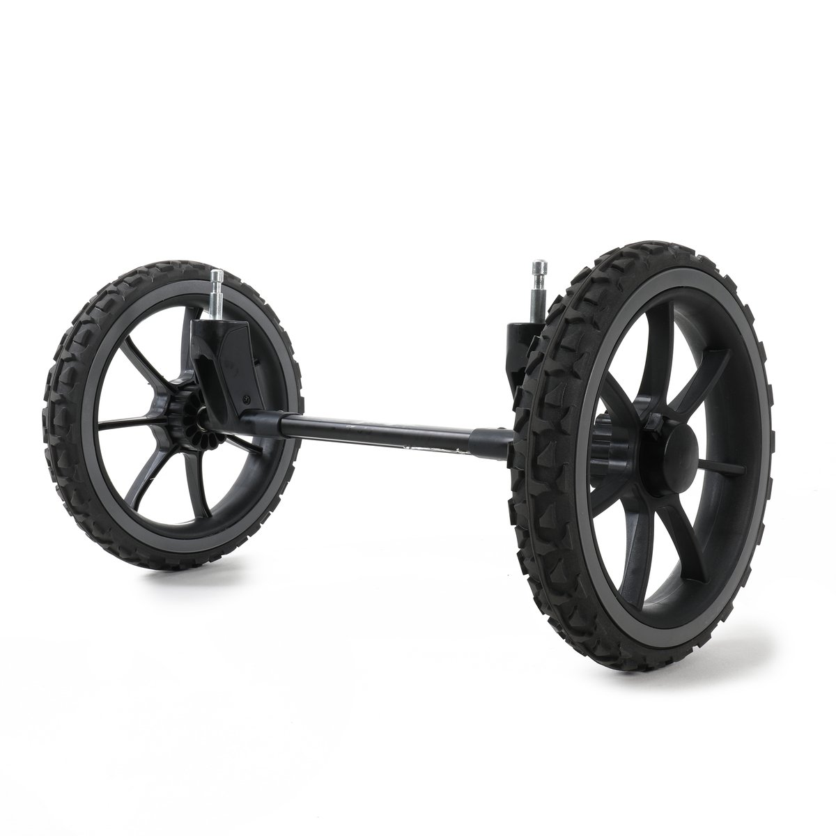 Offroad Reifen an der Emmaljunga Geländeachse für NXT Kinderwagen