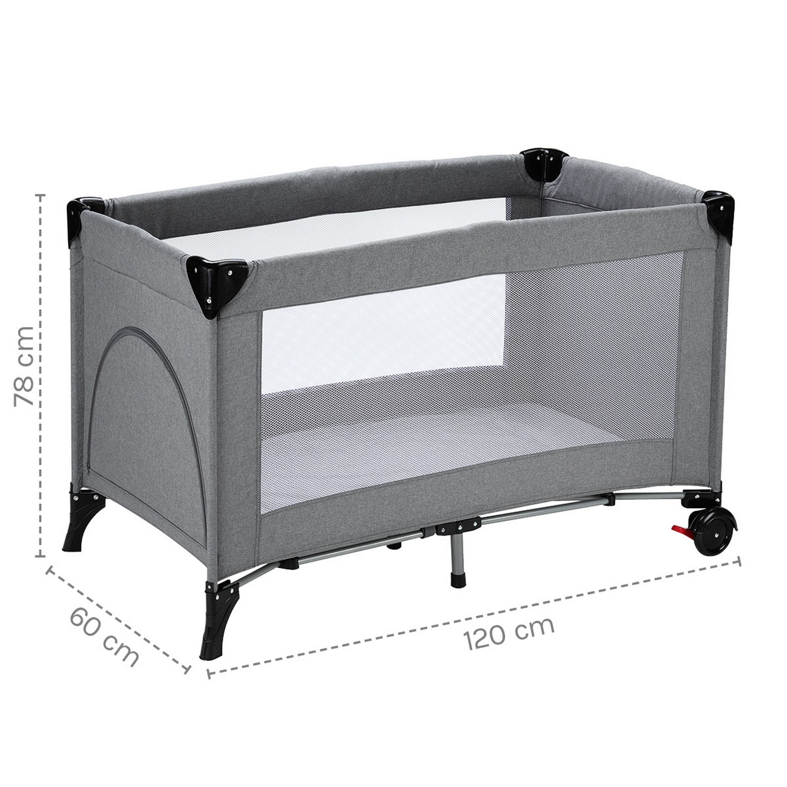 baby-plus-lucca-plus-c-18-16-grau-melange-4033997634480-bemassung-1-Kopie Baby Plus Reisebett Lucca PLUS Grau Melange