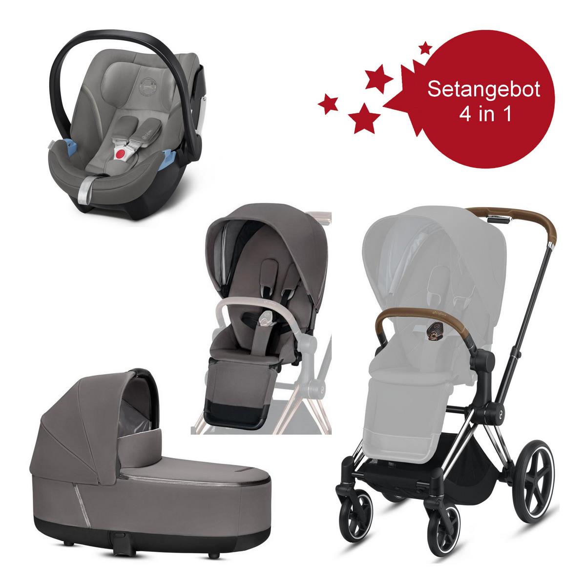 Cybex Setangebot Chrome Gestell, Grau