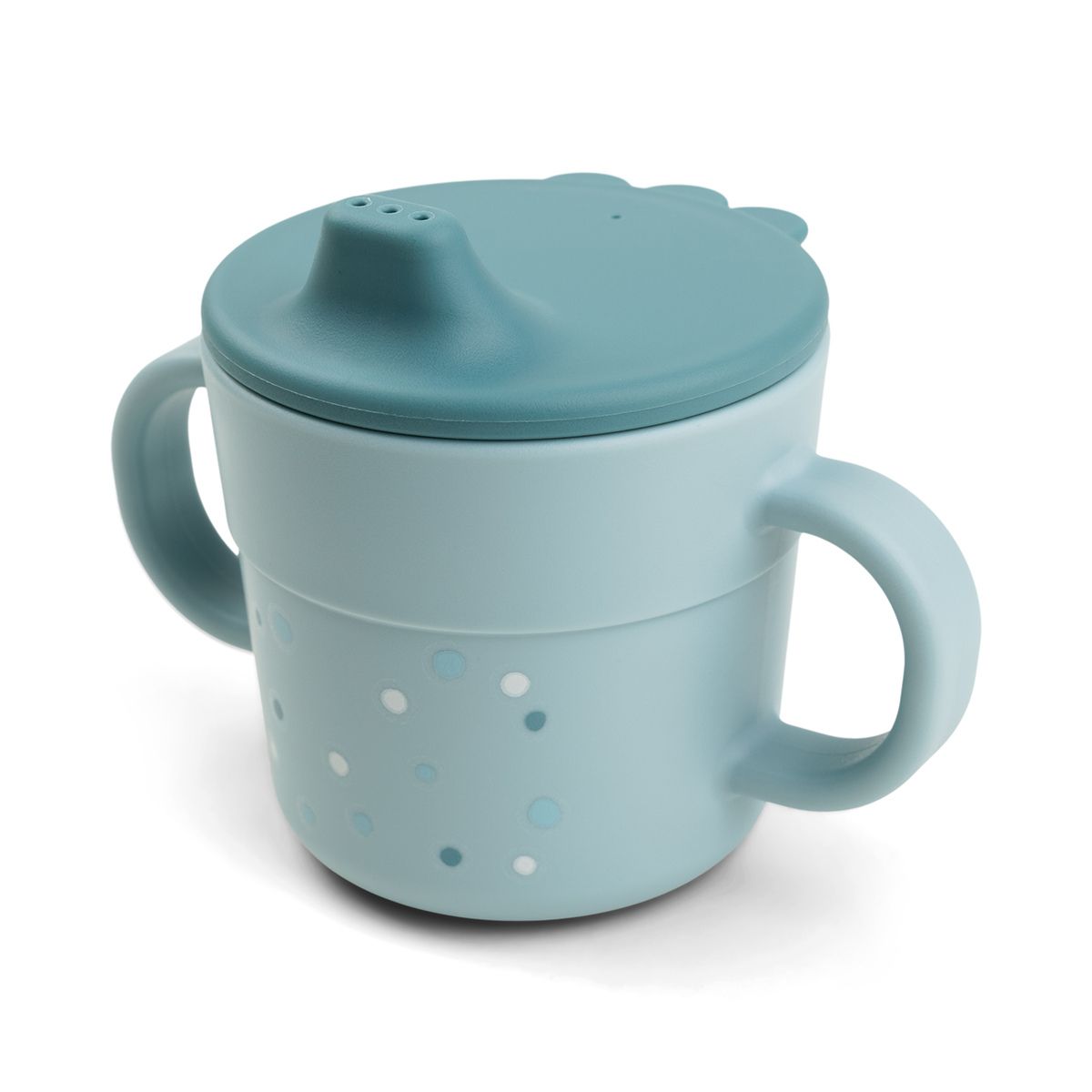 Done-by-deer-spout-cup-happy-dots Done by Deer Foodie Trinklernbecher happy clouds