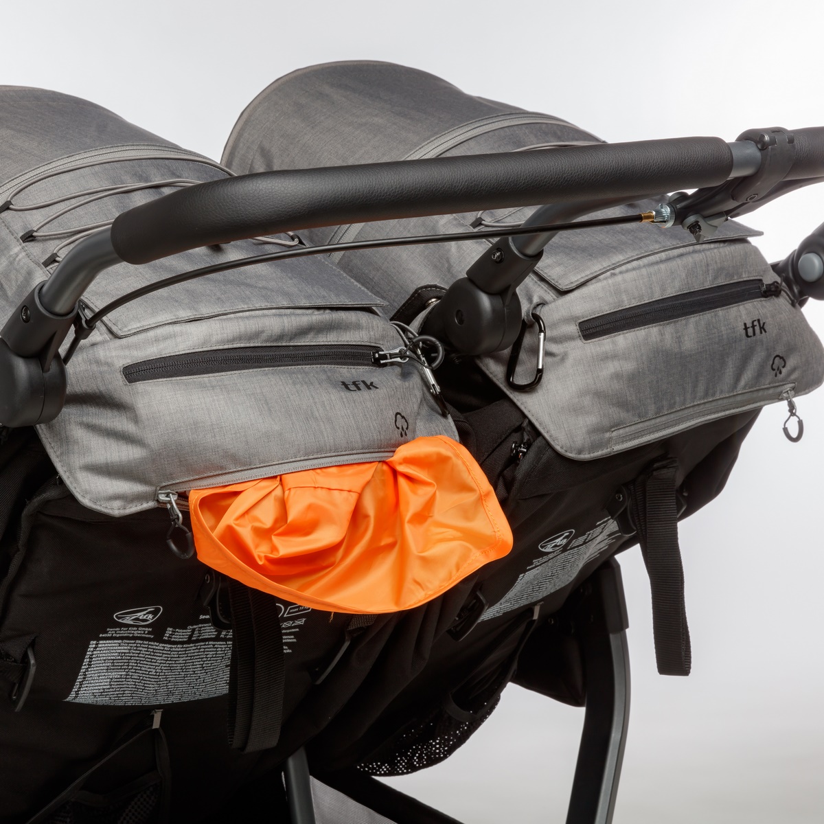 TFK Duo Sportkinderwagen mit Luftrad-Set- Wetterschutz