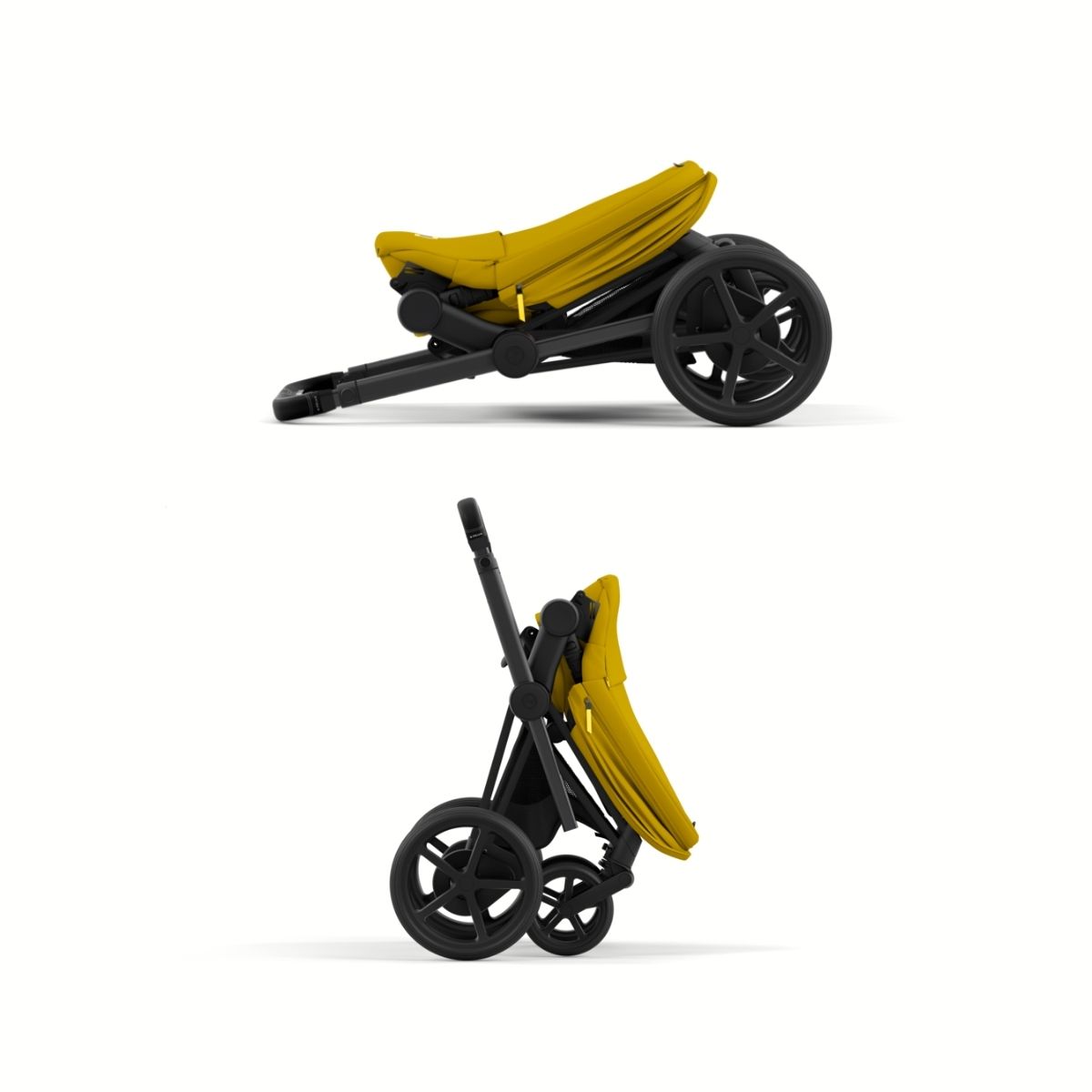 by-Cybex-e-Priam-Stroller-Matt-Black-Mustard-Yellow-7 Cybex e-Priam 4 Kinderwagen Rahmen Matt Black, Sitz Mustard Yellow