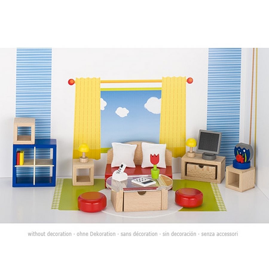 GoKi Puppenmöbel - Wohnzimmer II Puppenhausmöbel