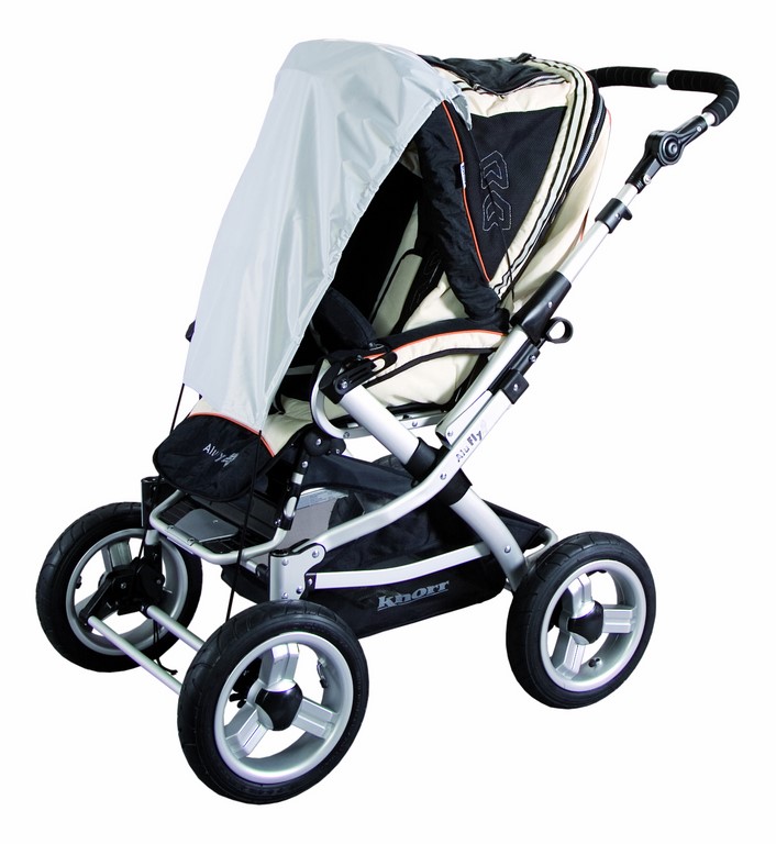 18272_d_kopie_mT3JTeWhhOjz5 Das Universal-Sonnensegel, passend für alle gängigen Kinder- und Sportwagen, von Sunny Baby hat einen hohen UV-Schutz (UPF 50+) und verfügt über viele Verstellmöglichkeiten.