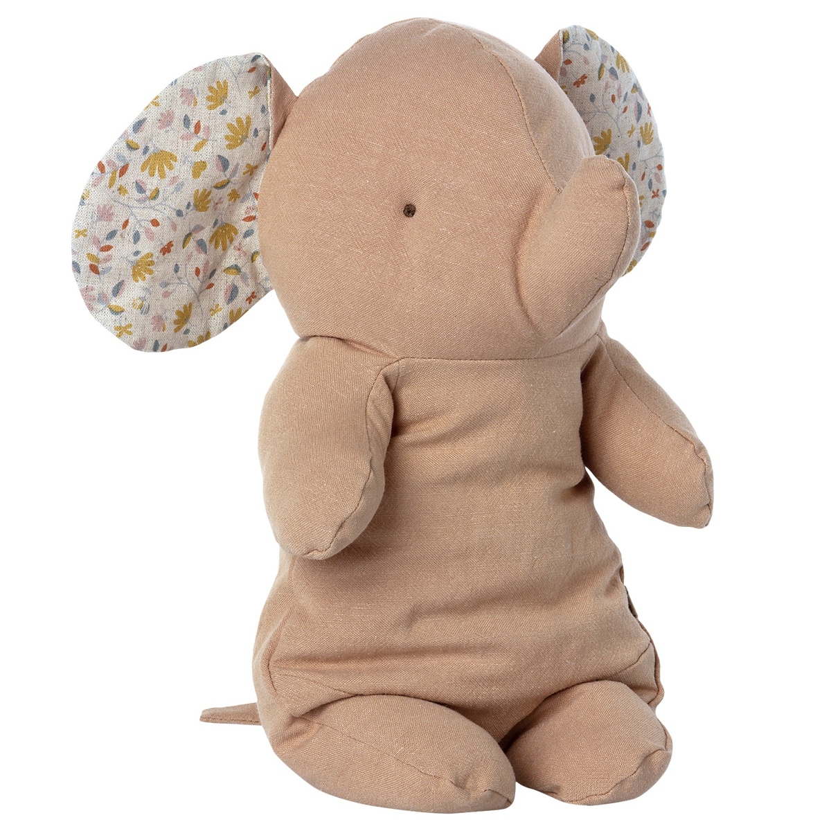 Maileg Safari Freund Elefant Medium Powder von der Seite