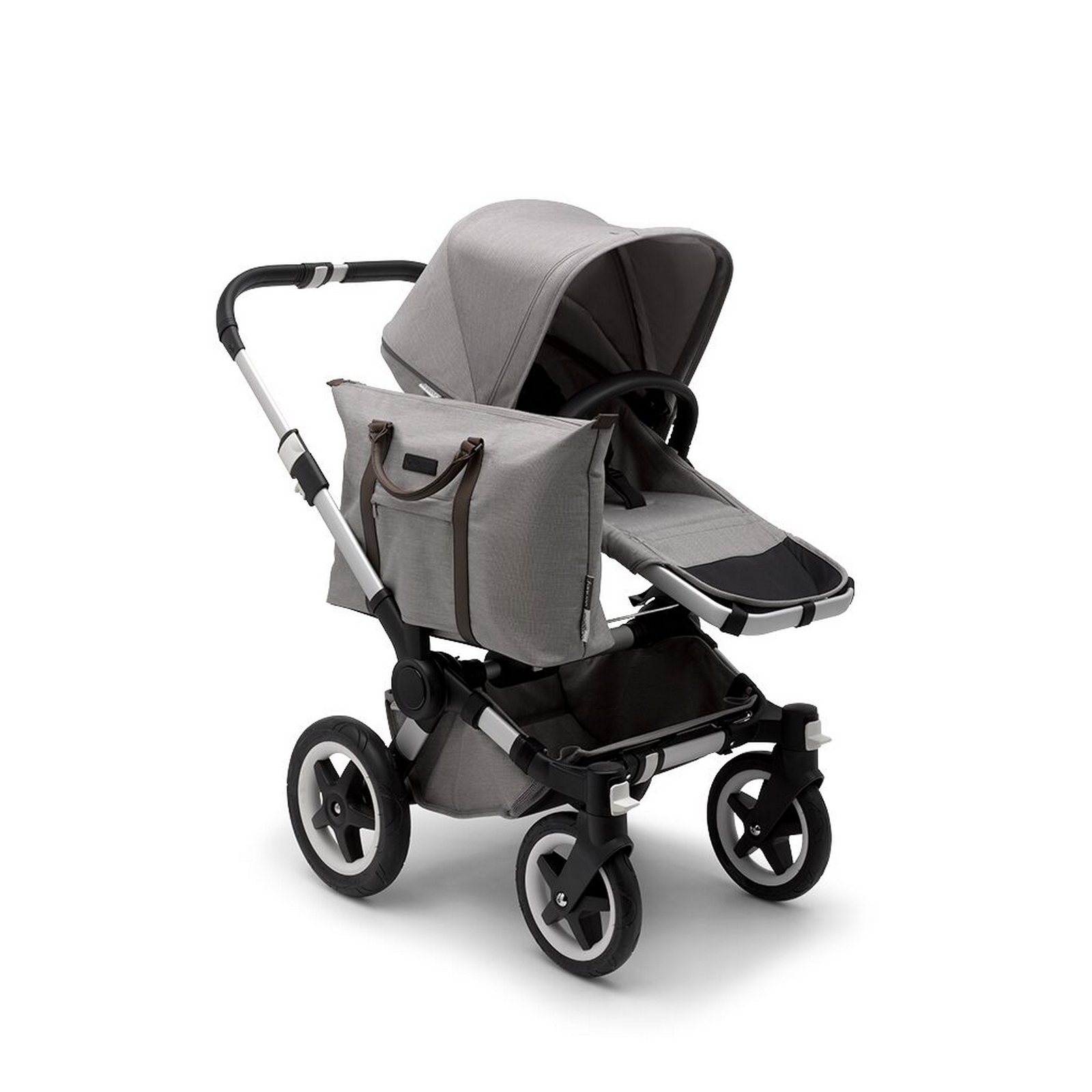 Bugaboo Donkey2 Mono Mineral Kollektion Kinderwagen - Hellgrau > Aluminium