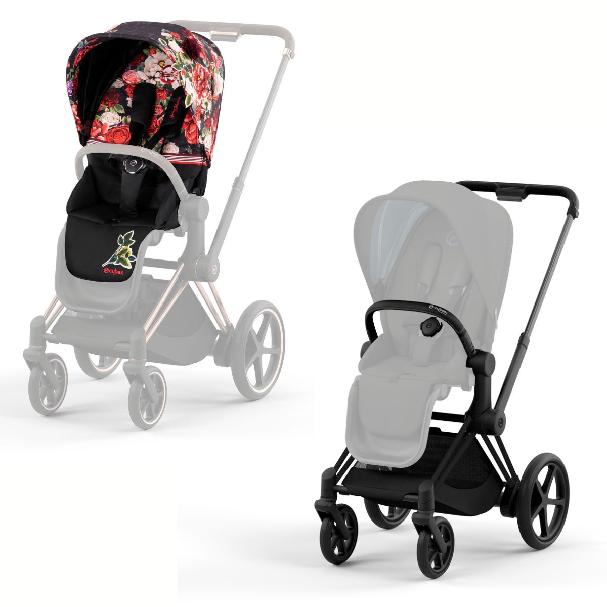 Cybex-e-Priam-4-Spring-Blossom-Dark-Black