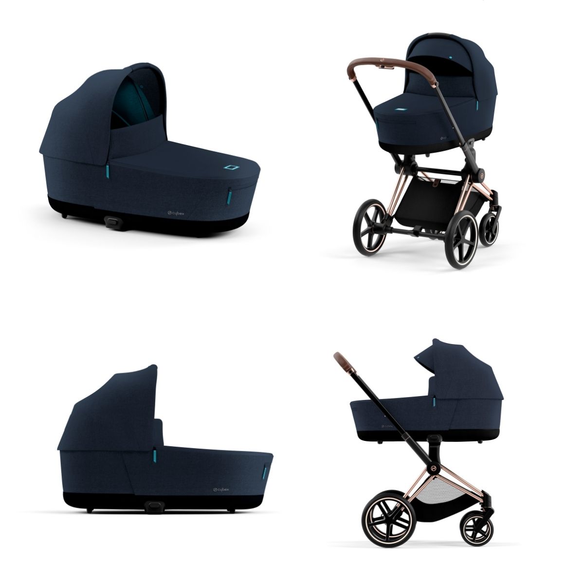 Cybex PRIAM 4 Lux Carry Cot- Midnight Blue