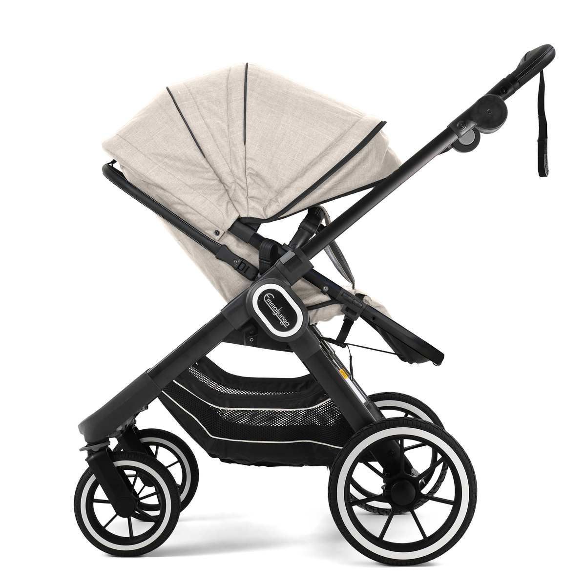 Emmaljunga NXT90 2 in1 Kombikinderwagen 2021- Lounge Beige, Gestell Black