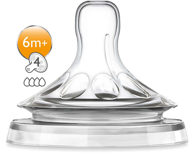 Philips Avent Naturnah Sauger 6m+ (schneller Nahrungsfluss, 2er Pack)