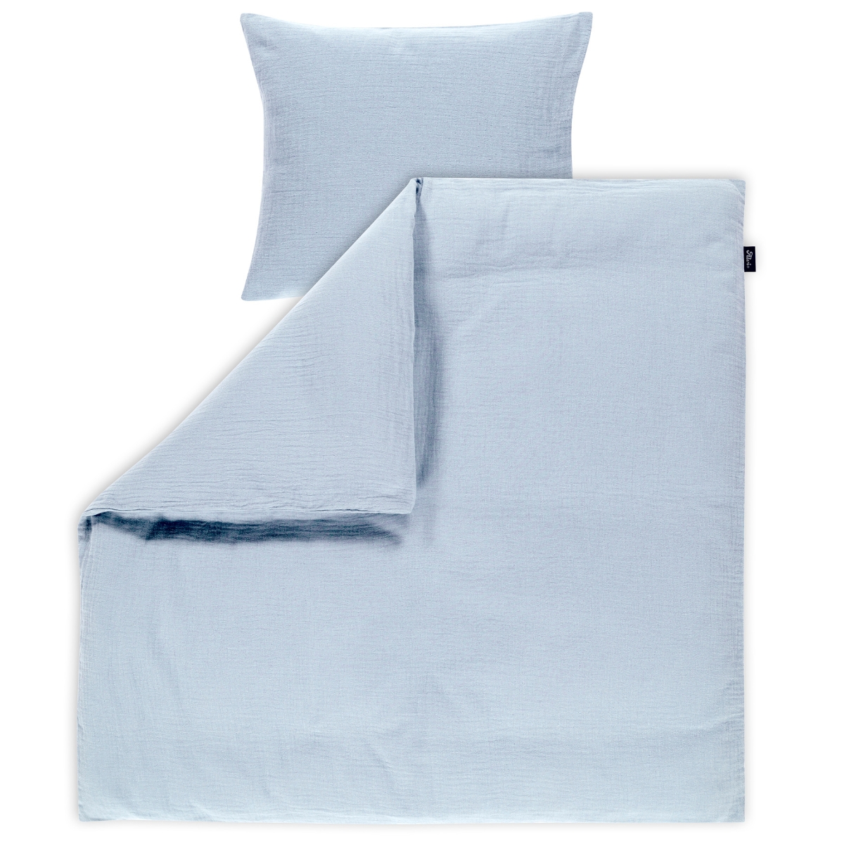 Alvi-Bettw-sche-Musselin-80x80-sky-way Alvi bed linen gauze with button 80x80