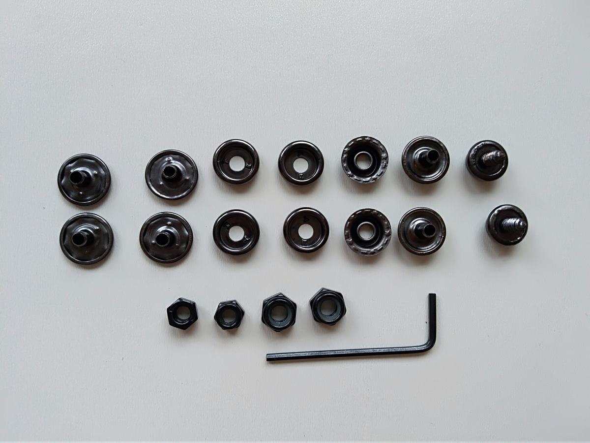 TFK Ersatzteil Druckknopf Set Lite