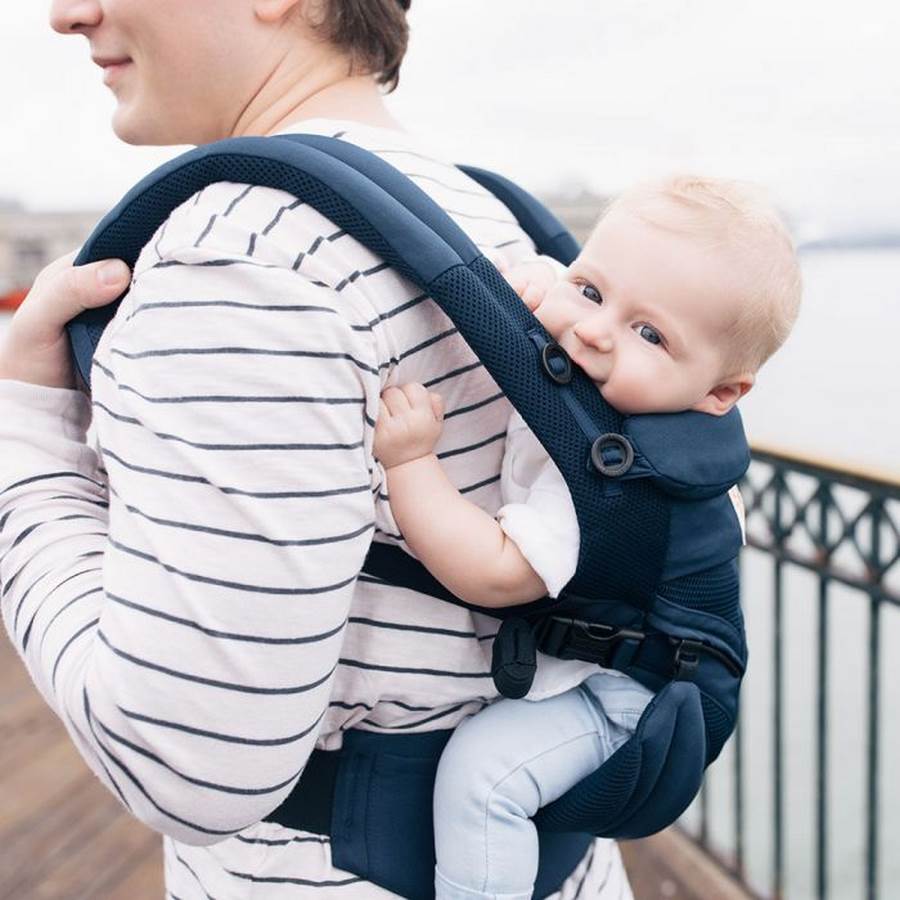 Ergobaby OMNI 360 Cool Air Mesh Babytrage - Cool Air Midnight Blue