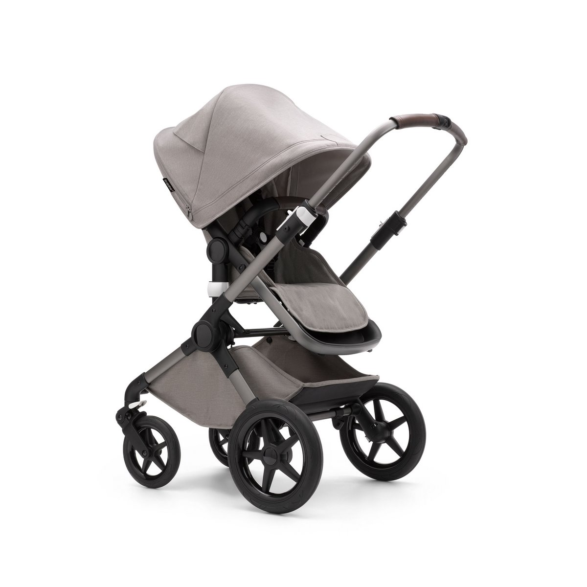 Bugaboo Fox3 Komplett Set Mineral Kombikinderwagen- GRAPHIT/HELLGRAU