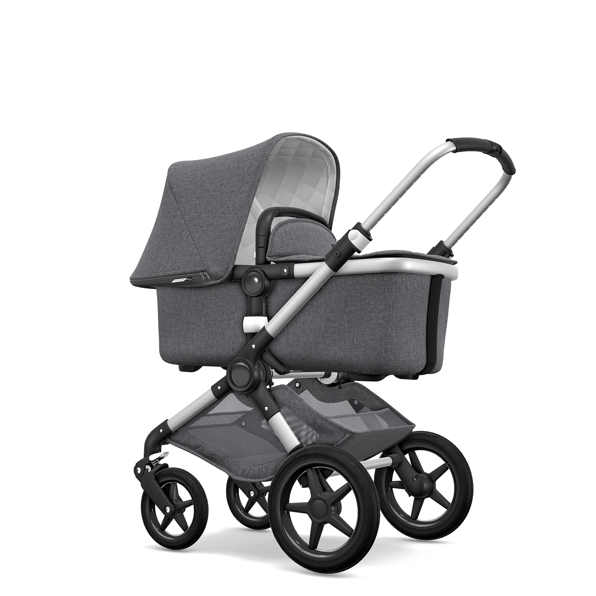 Bugaboo Fox Classic Kombikinderwagen - Alu/ Grau Meliert