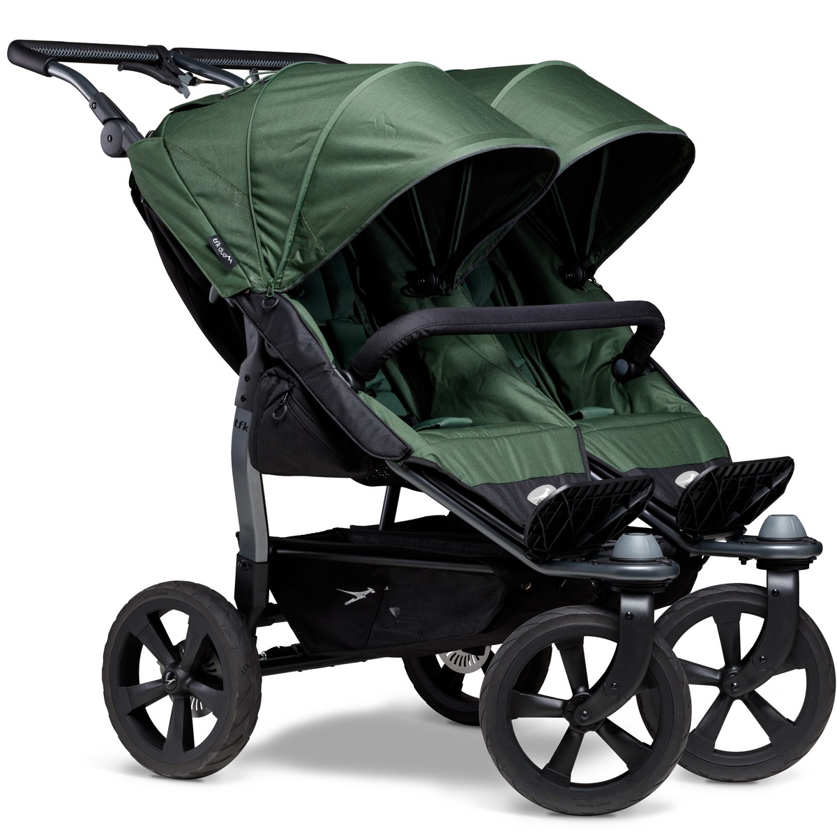 TFK Duo Sportkinderwagen mit Luftkammer Radset- Olive