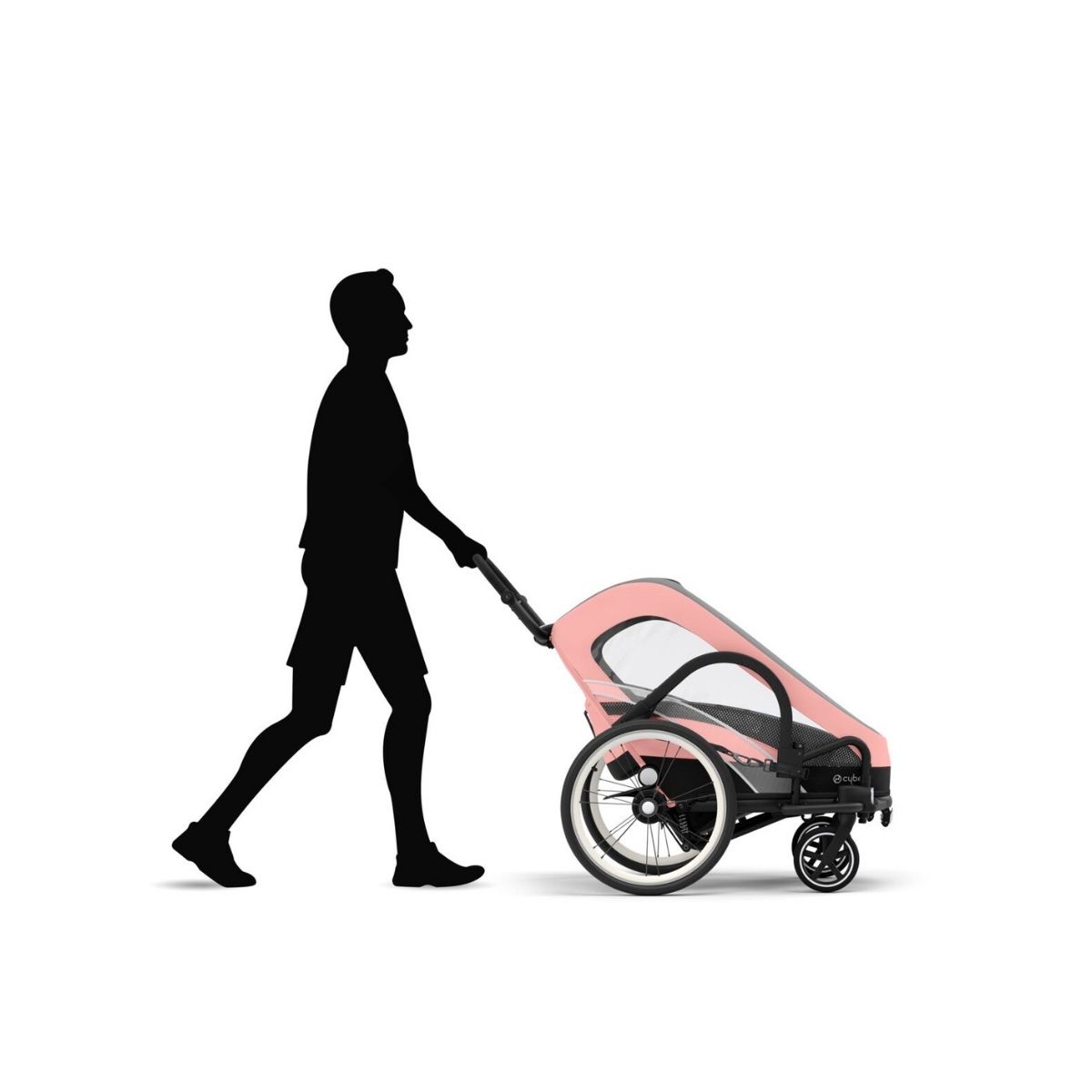 Cybex-Zeno-Bike-Fahrradanh-nger-Silver-Pink-4