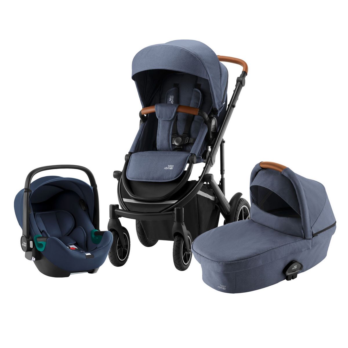 Britax Römer 2022 Smile III Comfort iSense Set- Indigo Blue