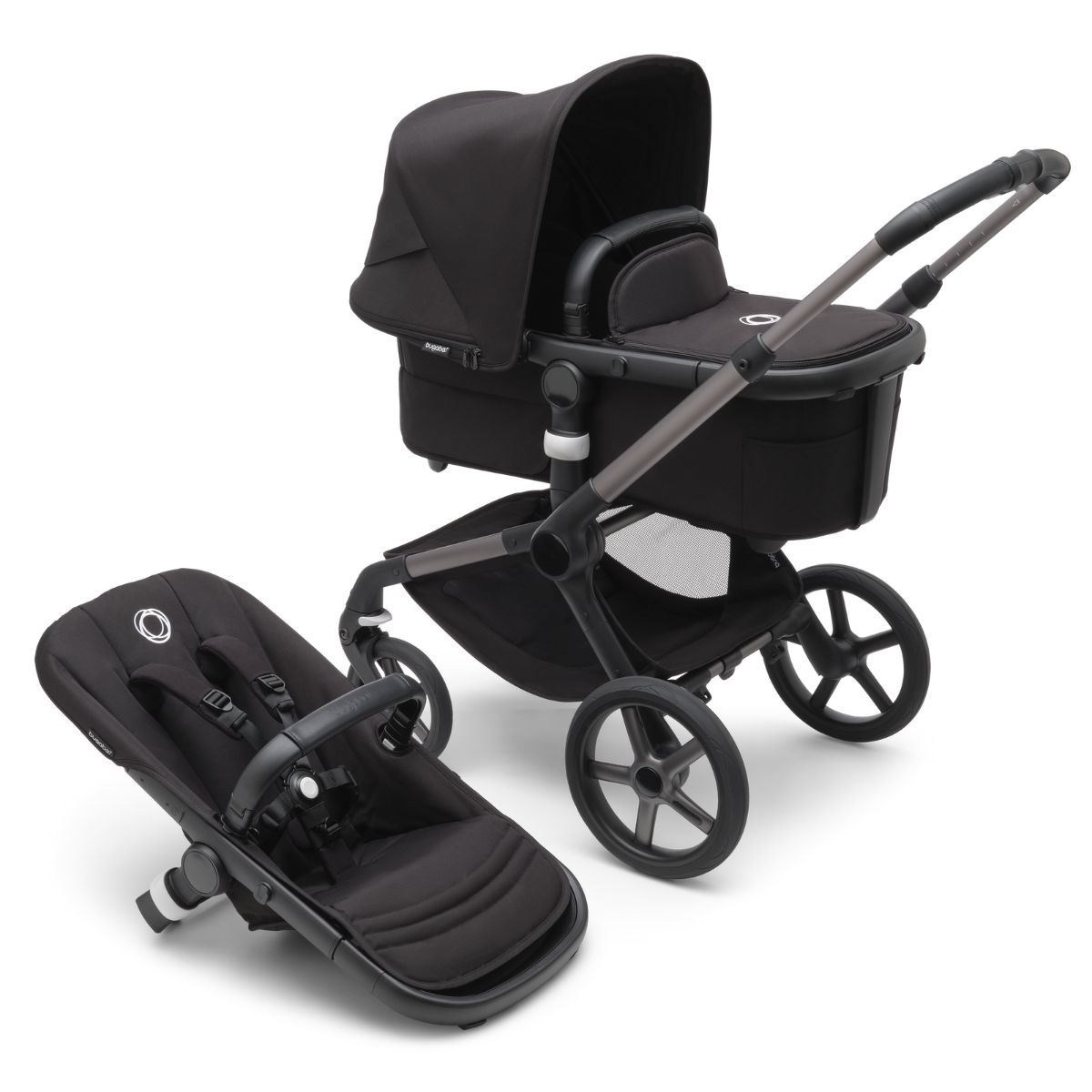 Bugaboo-Fox-5-Kombikinderwagen-Graphit-Mitternachtsschwarz Bugaboo Fox 5 Kombikinderwagen