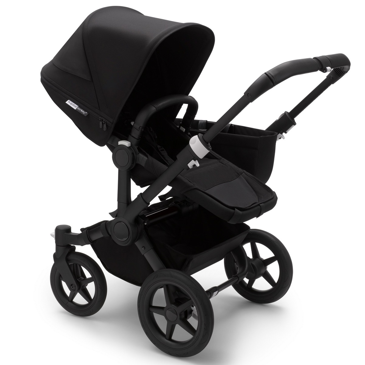 Bugaboo Donkey3 Mono Komplett Kombiknderwagen- Schwarz, Schwarz, Schwarz