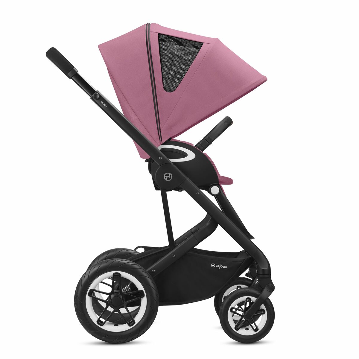 Talos-S-BLK-Pink-3OWIWEHHNV8LOg Cybex Talos S Lux Kombikinderwagen- Schwarz Gestell- Magnolia Pink