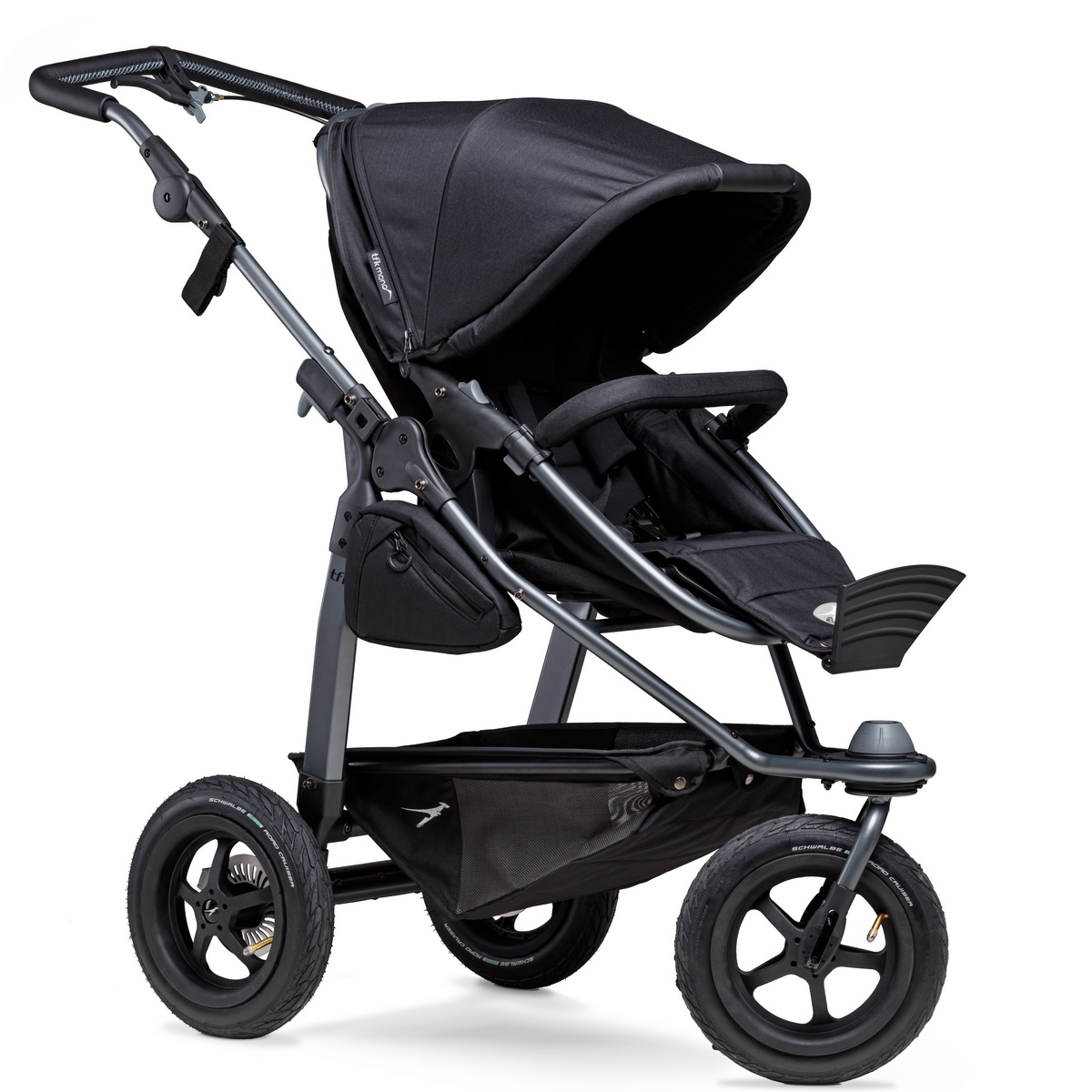 TFK Mono Combi Stroller With Air-Wheel-Set- Black