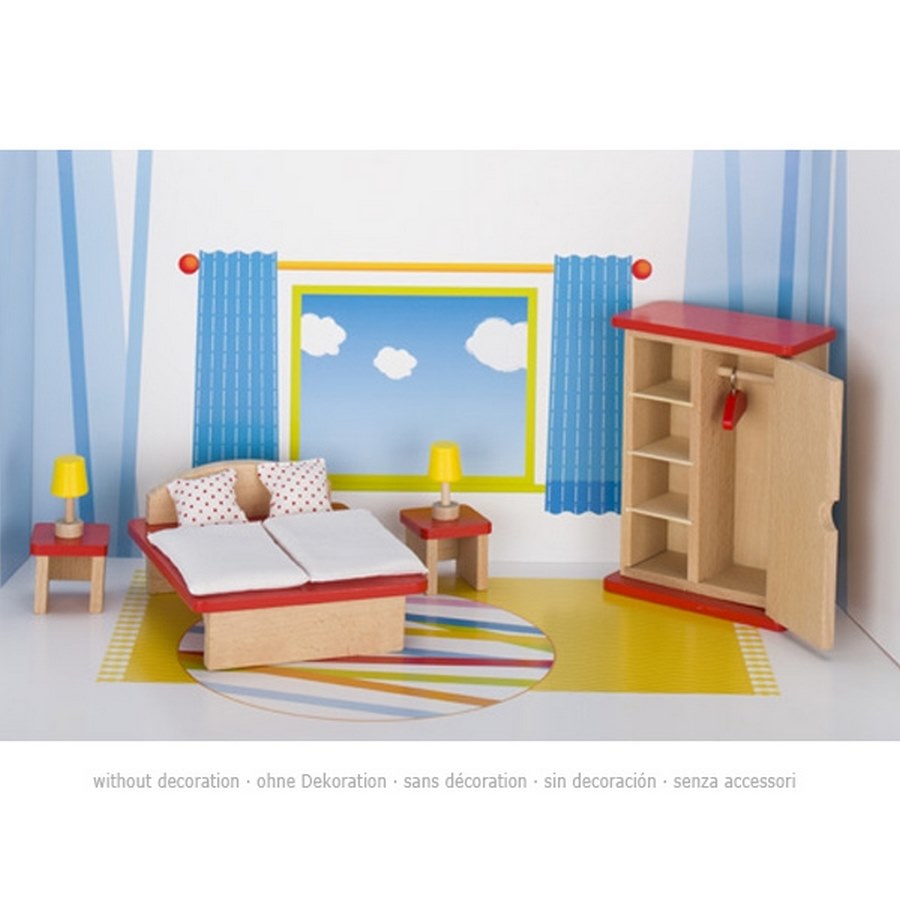 GoKi Puppenmöbel - Schlafzimmer Puppenhausmöbel