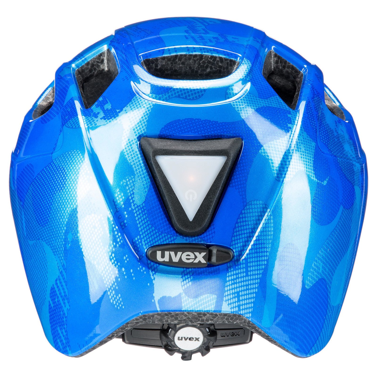 uvex finale junior LED Fahrradhelm blue