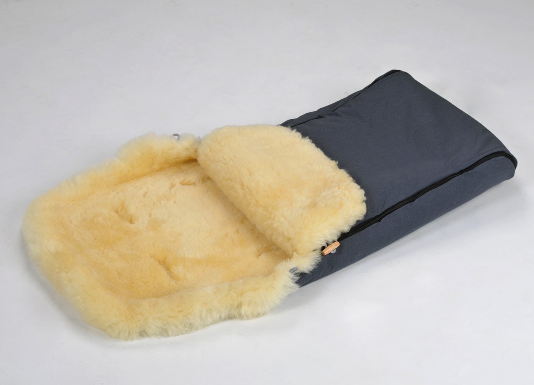 fellsack_dunkelgrau_kopie_ Naturkind Echtlamm Fellsack Fußsack