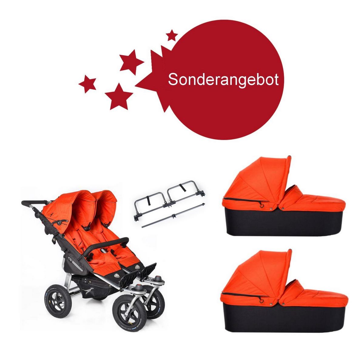 Twin-Adventure-Setangebot-1200px TFK Sonderangebot- Twin Adventure Zwillingskinderwagen