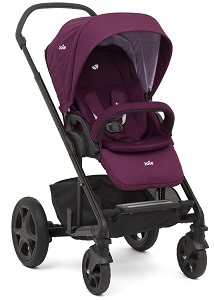 Joie Chrome DLX Sportwagen inkl. Fußsack, Adapter, Regenverdeck - Dahlia