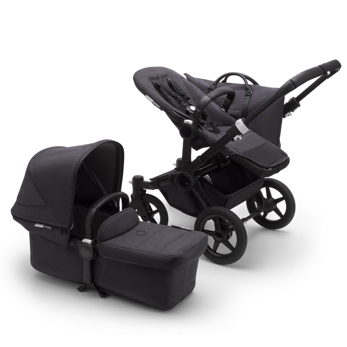 Bugaboo Donkey3 Mono Komplett Special Edition Kombikinderwagen- Schwarz- Verwaschenes Schwarz