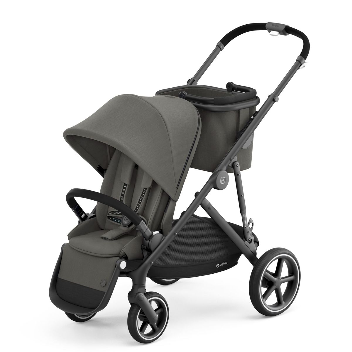 Cybex-Gazelle-S-Kinderwagen_Schwarz_-Soho-Grey-1 Cybex Gazelle S Kinderwagen- Schwarz Gestell- Soho Grey