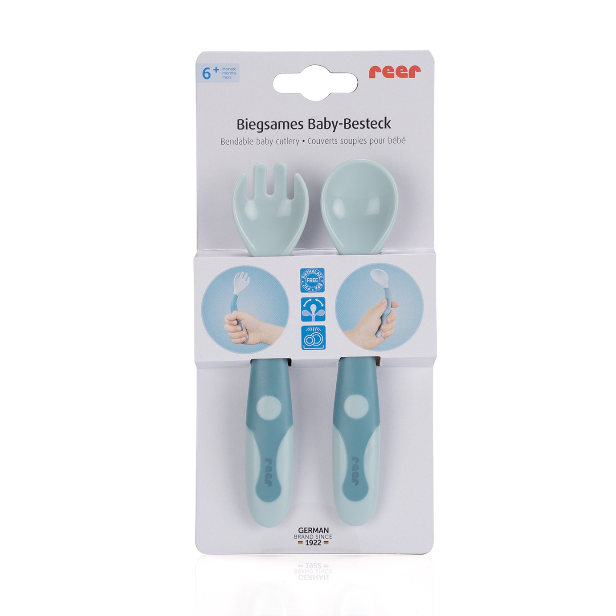 Reer-Biegsames-Baby-Besteck-blau