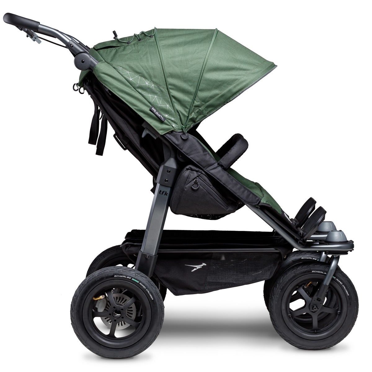 TFK Duo Sportkinderwagen mit Luftrad-Set- Olive