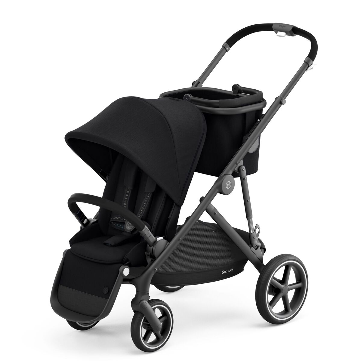 Cybex Gazelle S Kinderwagen- Schwarz Gestell- Deep Black