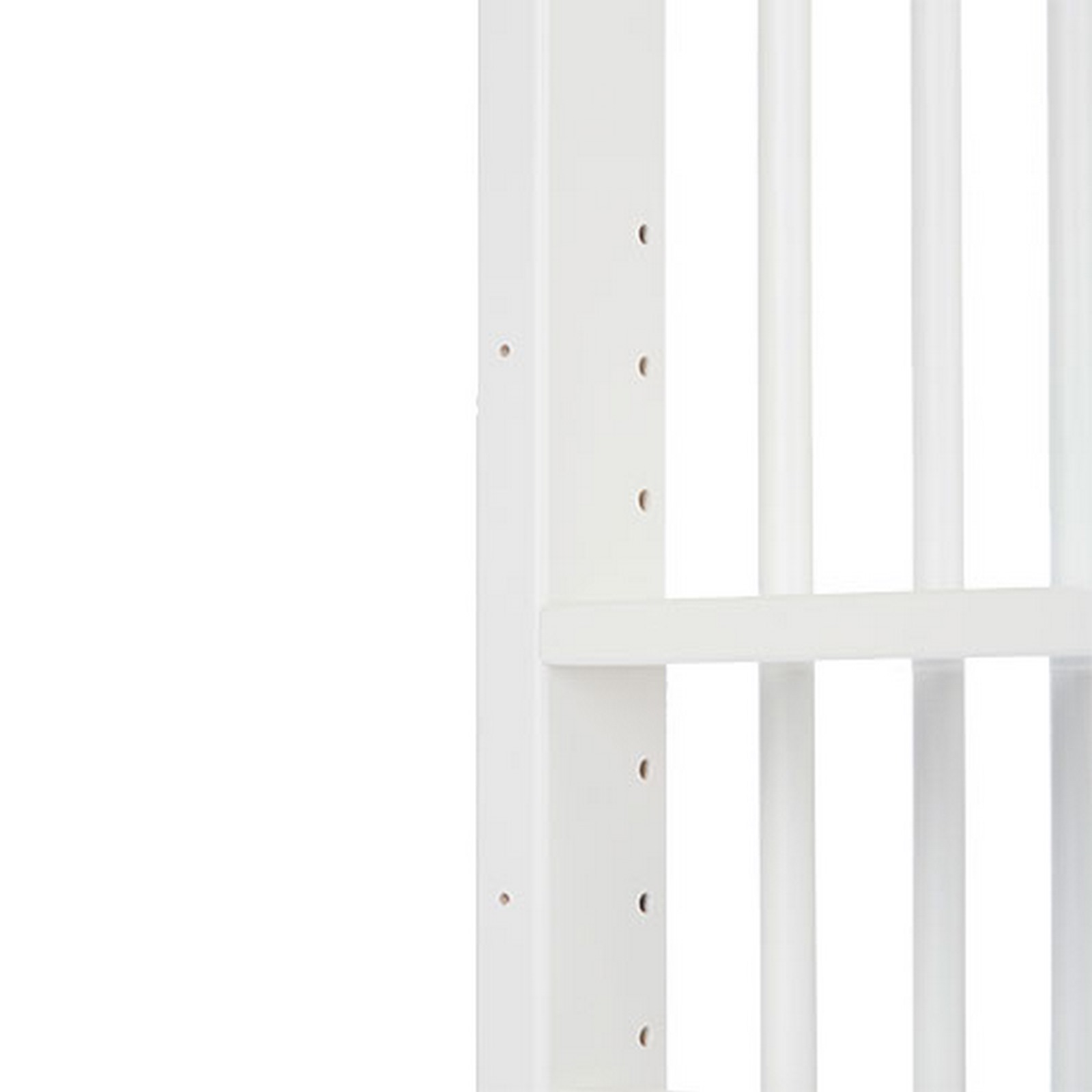 Alvi Beistellbett weiß für Boxspring-Bett m. Matratze, Nestchen Little Dots