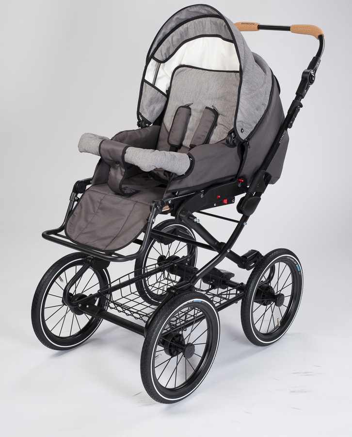 Naturkind Vita Sportwagen - 12 Zoll Comfort SOFT Bereifung - Waschbär