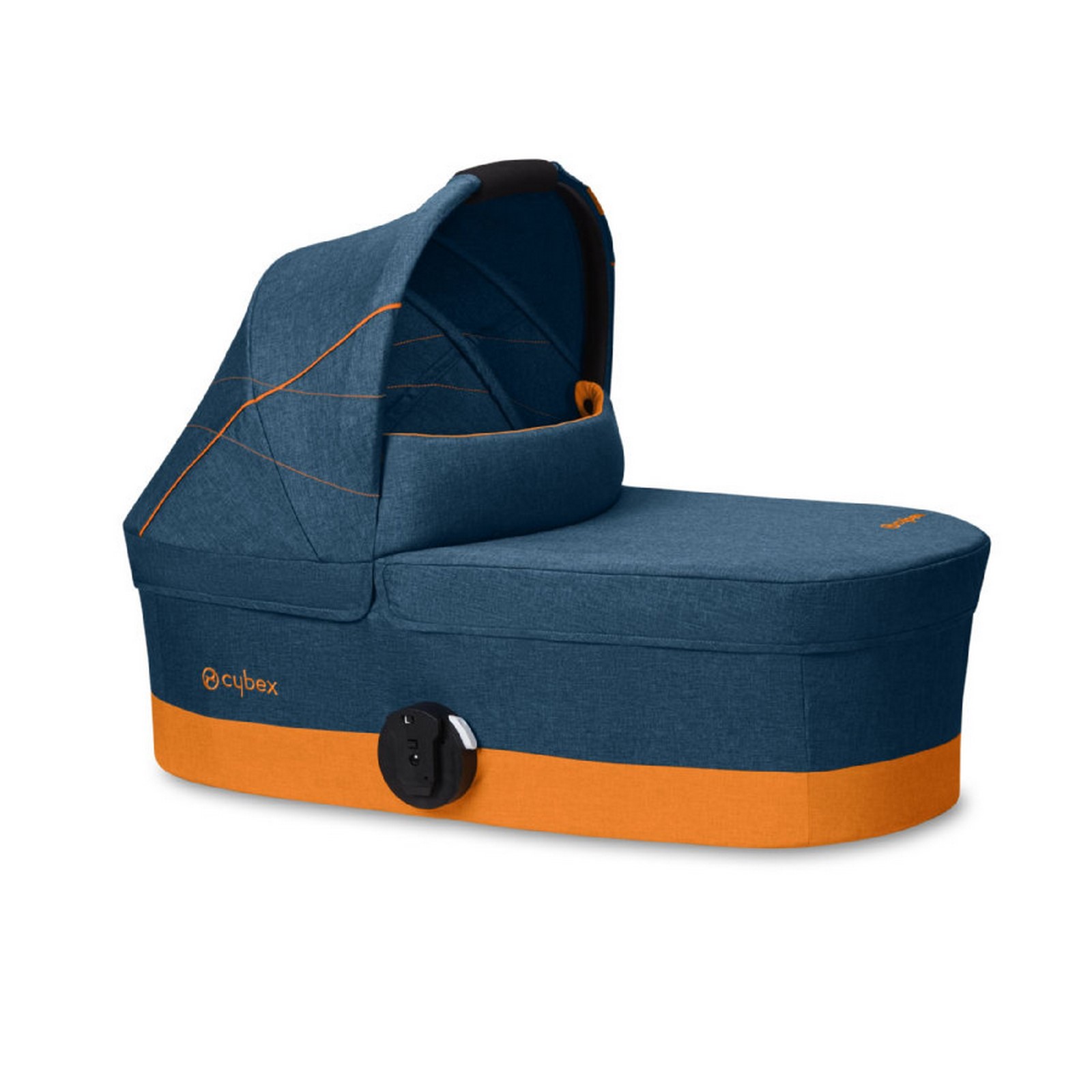 cybex_wanne_s_tropical_blue_navy_blue_-_2019 Die Cybex Wanne COT S ist das perfekte Bettchen für Untertwegs. Sie lässt sich auf den Balios S Kinderwagen aufklicken.