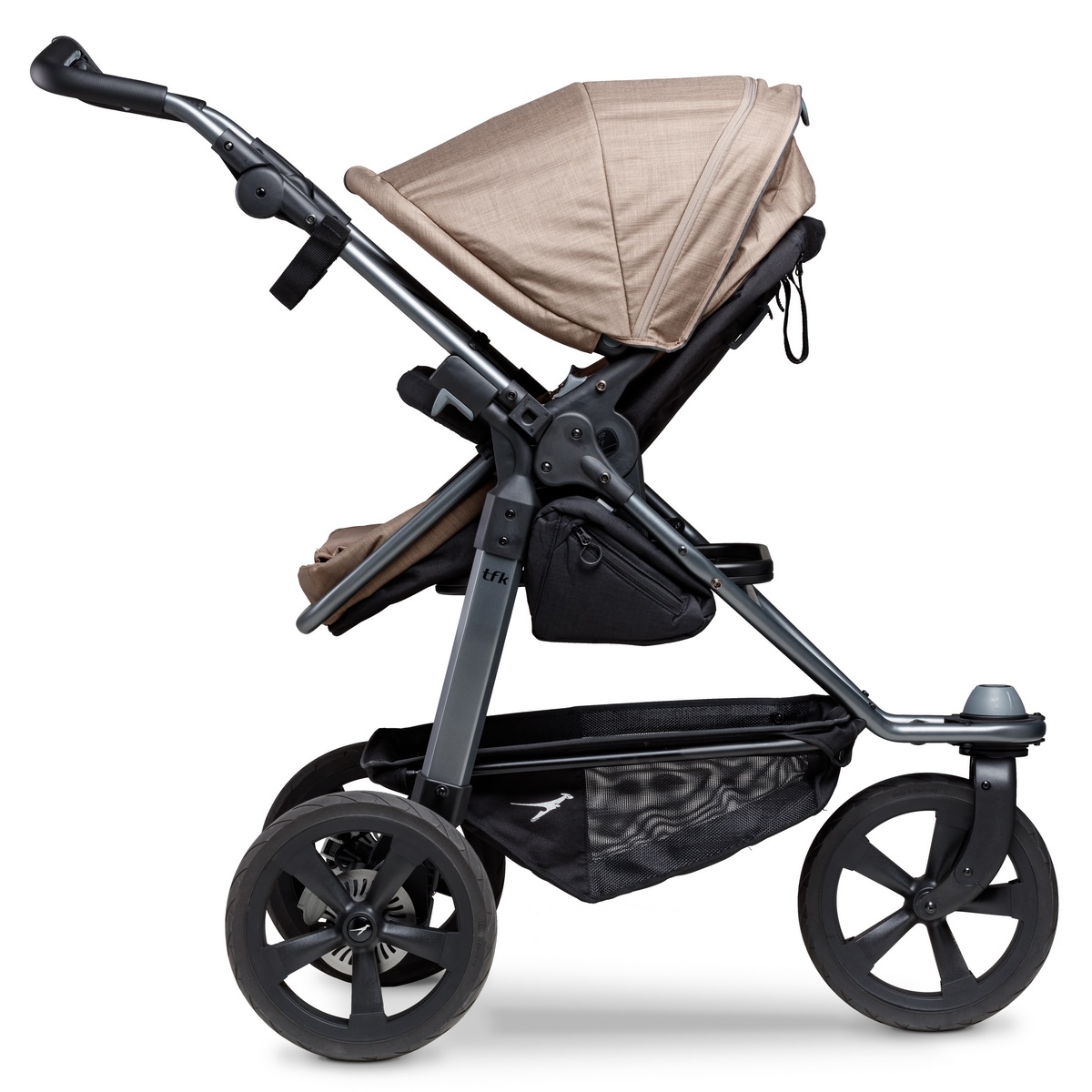 TFK Mono Kombi Kinderwagen mit Luftkammer Radset- Braun