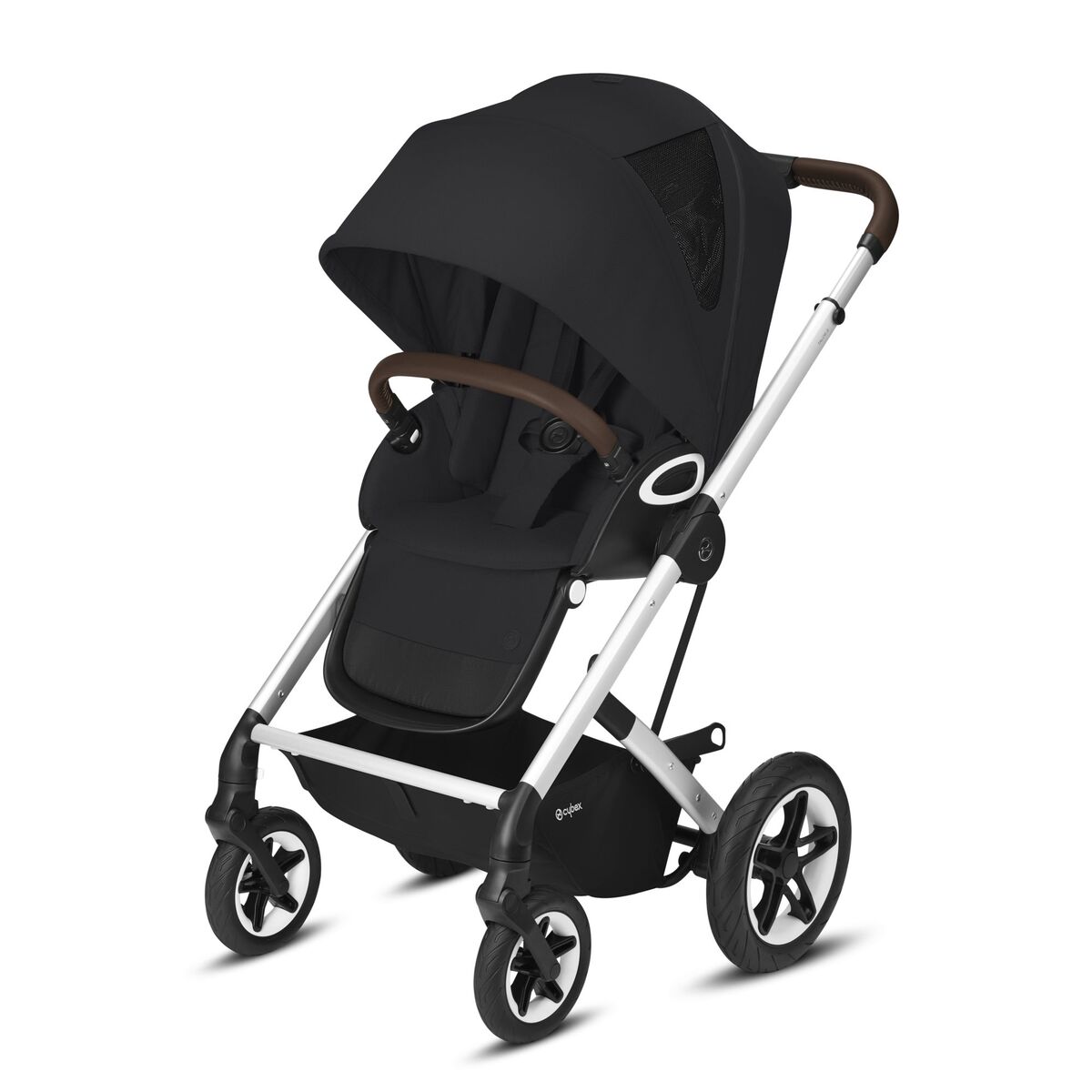 Talos-S-Deep-Black-1fOgvzFOBxuPQk Cybex Talos S Lux Kombikinderwagen- Silber Gestell- Deep Black