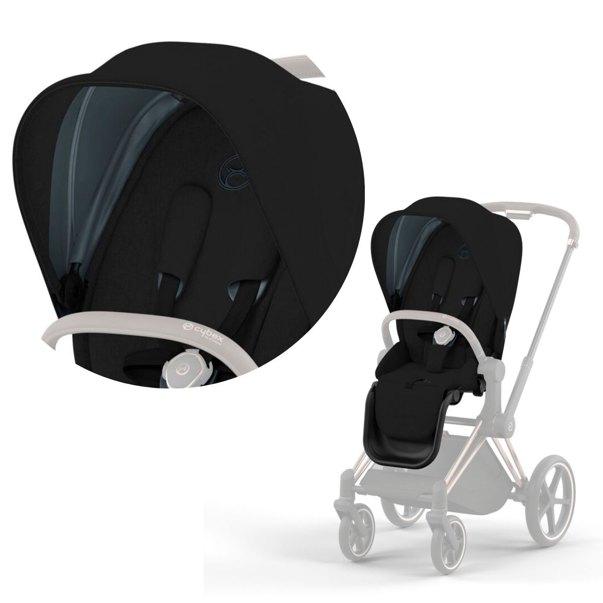 Cybex PRIAM 4 Sitzpaket- Stardust Black Plus